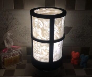 מנורה עם תמונה - קפסולת זמן כפולה דלוקה